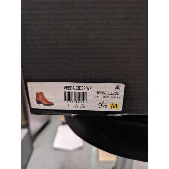 Naturalizer Womens Veeda Water Resistant Boot Cider Brown Leather size 9.5 - Picture 8 of 10